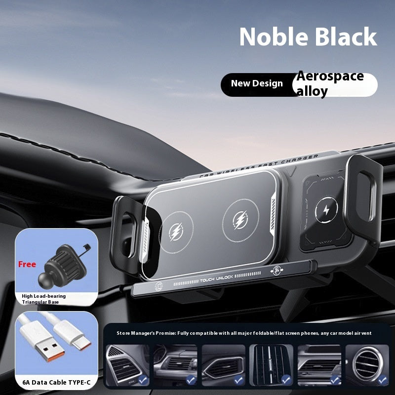 Folding Screen Mobile Phone Car Support Wireless Charger
