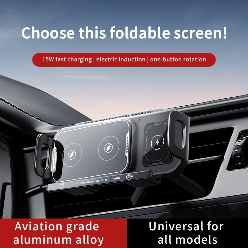 Folding Screen Mobile Phone Car Support Wireless Charger